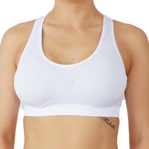 White high Impact Sports Bra